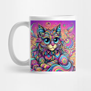 Psychedelic Cat #3 Mug